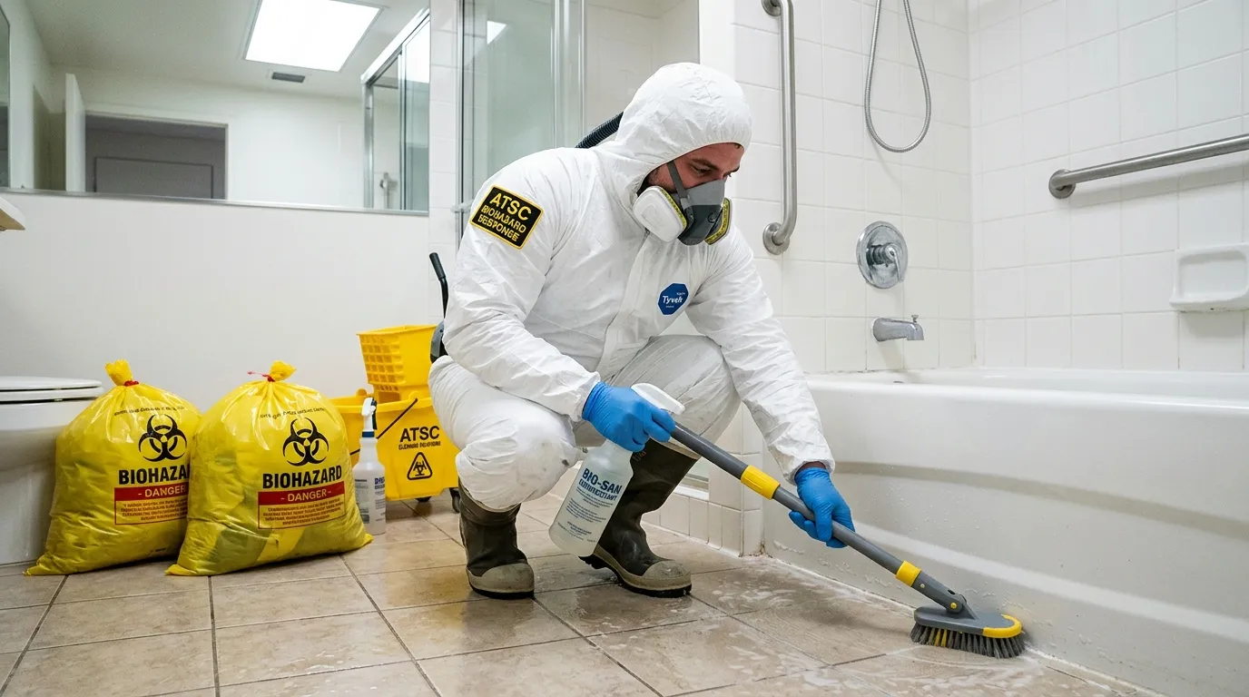 Decontamination equipment deployed for Blood Cleanup in Prospect Heights